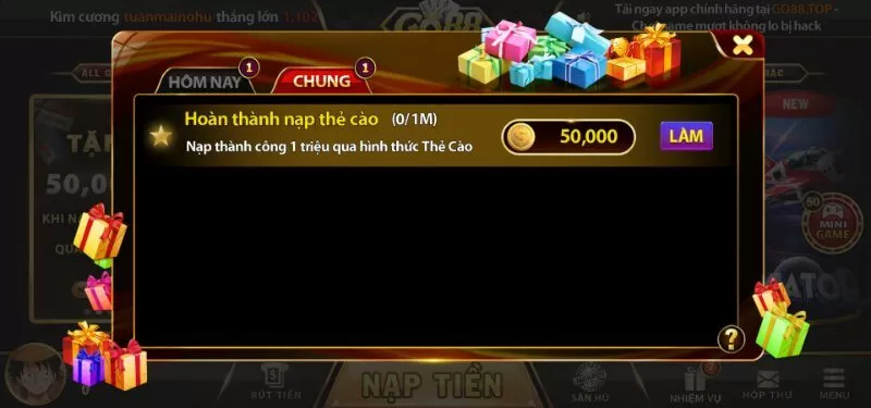 Hướng dẫn cách nhận khuyến mãi tại cổng game Go88 Hướng dẫn cách nhận khuyến mãi tại cổng game Go88