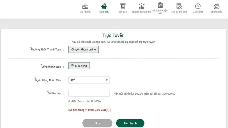 Các bước rút tiền tại trang game siêu tốc và không mất phí Các bước rút tiền tại trang game siêu tốc và không mất phí